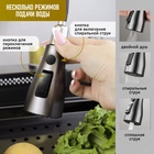 УЦЕНКА Кухонная мойка ZEIN M02, S=3.0 и 0.7мм, смеситель, корзины, разделочная доска, сифон, графит - фото 14982946