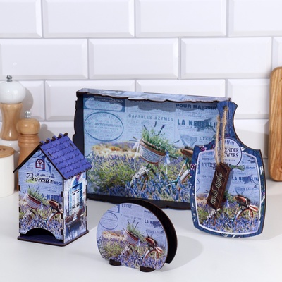 УЦЕНКА Набор кухонных принадлежностей «Прованс», 28×20×10 см