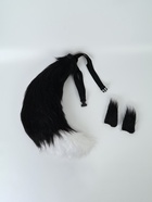 УЦЕНКА Карнавальный набор «Лиса аниме» цвет чёрный, 2 предмета: хвост, ушки 10956662