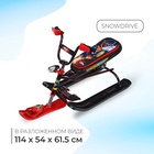 УЦЕНКА Снегокат Snowdrive с роботом, с фонариком, красный, чёрный, СНД3/Р2 Nika Kids - Фото 1