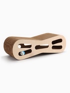 Когтеточка-лежанка картон "Зверьё Моё" ВОСЬМЕРКА средняя с игрушкой 53 х 21 х 16 см - фото 809311062