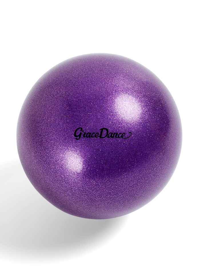 Мяч для художественной гимнастики Grace Dance, 15 см, фиолетовый - Фото 1