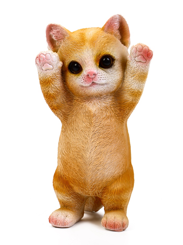 Садовая фигура из полистоуна «Котёнок», 19×11×9 см - Фото 1