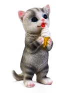 Садовая фигура 19 х 11 х 7 см "Котенок с пироженкой" - фото 60065097