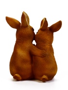 Фигура садовая  26*17*13 см  "Семья зайцев" - фото 60065113