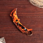 УЦЕНКА Нож-керамбит «Огненный», 19 см, клинок 70 мм/1 мм - Фото 2