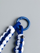 Брелок для ключей на карабине «Паракорд», шнур 0.5 см, сине-белый, на сумку, рюкзак, 14.5?1.8?0.8 см (комплект 2 шт) - фото 60065124