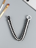 Брелок для ключей на карабине «Паракорд», шнур 0.5 см, чёрно-белый, на сумку, рюкзак, 14.5?1.8?0.8 см (комплект 2 шт) - фото 60065130