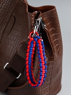 Брелок для ключей на карабине «Паракорд», шнур 0.5 см, красно-синий, на сумку, рюкзак, 14.5×1.8×0.8 см - Фото 1