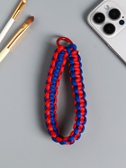 Брелок для ключей на карабине «Паракорд», шнур 0.5 см, красно-синий, на сумку, рюкзак, 14.5×1.8×0.8 см - Фото 2