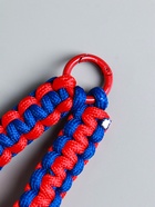 Брелок для ключей на карабине «Паракорд», шнур 0.5 см, красно-синий, на сумку, рюкзак, 14.5×1.8×0.8 см - Фото 3