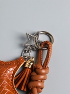 Брелок для ключей на карабине кожзам «Терьер», с узлом, шоколад, на сумку, рюкзак, 14×8×1.2 см - фото 809311196