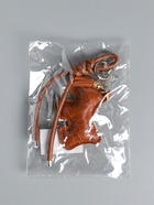 Брелок для ключей на карабине кожзам «Терьер», с узлом, шоколад, на сумку, рюкзак, 14×8×1.2 см - фото 809311197