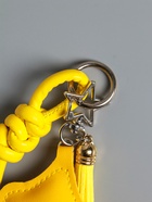 Брелок для ключей на карабине кожзам «Терьер», с узлом, жёлтый, на сумку, рюкзак, 14×8×1.2 см - фото 809311201