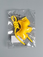 Брелок для ключей на карабине кожзам «Терьер», с узлом, жёлтый, на сумку, рюкзак, 14×8×1.2 см - фото 809311202