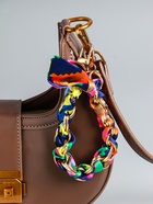 Брелок для ключей на 2 карабинах «Платок и цепочка», яркий, на сумку, рюкзак, 20×10×1.7 см - Фото 1