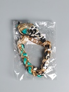 Брелок для ключей на 2 карабинах «Платок и цепочка», голубой, на сумку, рюкзак, 20×10×1.7 см - фото 809311232