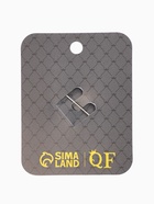 Брошь «Бабочка», белая в серебре - Фото 5