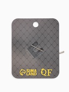 Брошь «Перо» прозрачное, синий, голубой в серебре - Фото 5