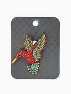 Брошь «Колибри», цветная в чернёном золоте - Фото 4