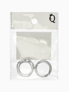 Кольцо пластик «Стиль», набор 2 шт. размер 17, цвет серебро - Фото 5