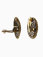 Серьги клипсы для ушей QF «Гипноз», цвет чернёное золото - Фото 2