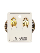 Серьги клипсы для ушей QF «Гипноз», цвет чернёное золото - Фото 4