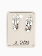 Серьги клипсы для ушей QF «Узел», цвет чернёное серебро - Фото 4