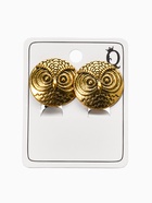Клипсы "Винтаж" сова, цвет чернёное золото (комплект 2 шт) - фото 60065252
