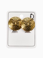 Серьги клипсы для ушей QF «Сова», цвет чернёное золото - Фото 3