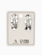 Клипсы «Сова», цвет чернёное серебро (комплект 2 шт) - фото 60872489