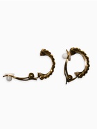 Клипсы "Винтаж" плетение, цвет чернёное золото - фото 60065263