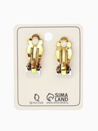 Клипсы «Плетение», цвет чернёное золото (комплект 2 шт) - фото 60872495