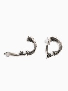 Серьги клипсы для ушей QF «Плетение», цвет чернёное серебро - Фото 2