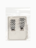 Клипсы «Плетение», цвет чернёное серебро (комплект 2 шт) - фото 60872498