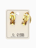 Клипсы «Круг в рубчик», цвет чернёное золото - Фото 4