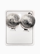 Клипсы "Винтаж" круг, цвет серебро - фото 60065279