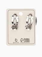 Серьги клипсы для ушей QF «Полукруг», цвет серебро - Фото 4