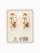 Серьги клипсы для ушей QF «Змейка», цвет золото - Фото 4