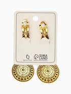 Серьги клипсы для ушей QF «Три диска», цвет чернёное золото - Фото 4