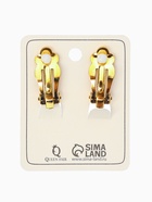 Клипсы «Винтаж» круг страз, цвет золотой в чернёном золоте 10904946