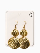 Серьги метал "Аутентичность" диски, чешуя, цвет чернёное золото (комплект 2 шт) - фото 60065315