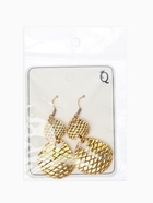 Серьги метал «Чешуя», цвет чернёное золото - Фото 4