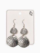 Серьги метал "Аутентичность" диски, чешуя, цвет чернёное серебро (комплект 2 шт) - фото 60065317