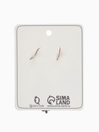 Серьги со стразми «Ажурный овал», цвет золотой в чернёном золоте (комплект 2 шт) - фото 60872544