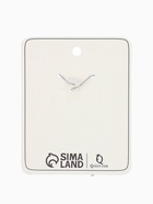 Серьги со стразми «Ажурный овал», красные в чернёном серебре (комплект 2 шт) - фото 60872548