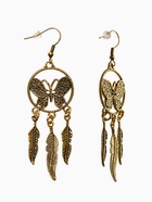 Серьги метал «Ловец снов», цвет чернёное золото (комплект 2 шт) - фото 60065330