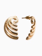 Серьги металл «Волна», цвет золото - фото 60065335