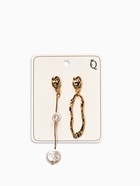 Серьги жемчуг "Корейский стиль", цвет белый в золоте - фото 60065342