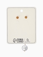 Серьги жемчуг «Корейский стиль», белые в золоте - Фото 4